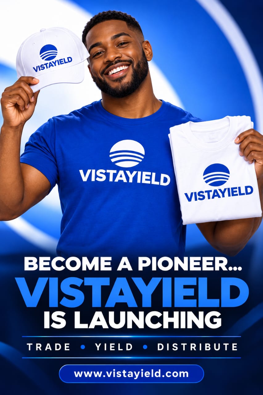 VistaYield community member holding brand merchandise